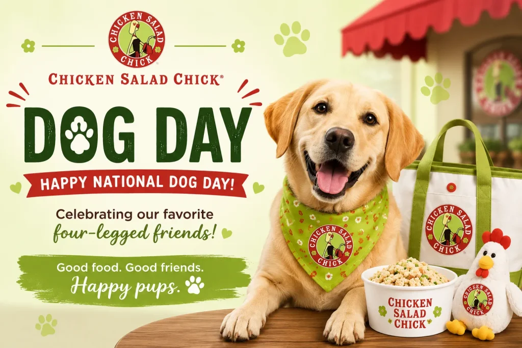 chicken salad chick dog day menu